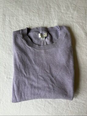 J. Crew Lavender Crewneck Sweater